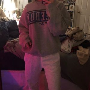 Reebok grey crew neck